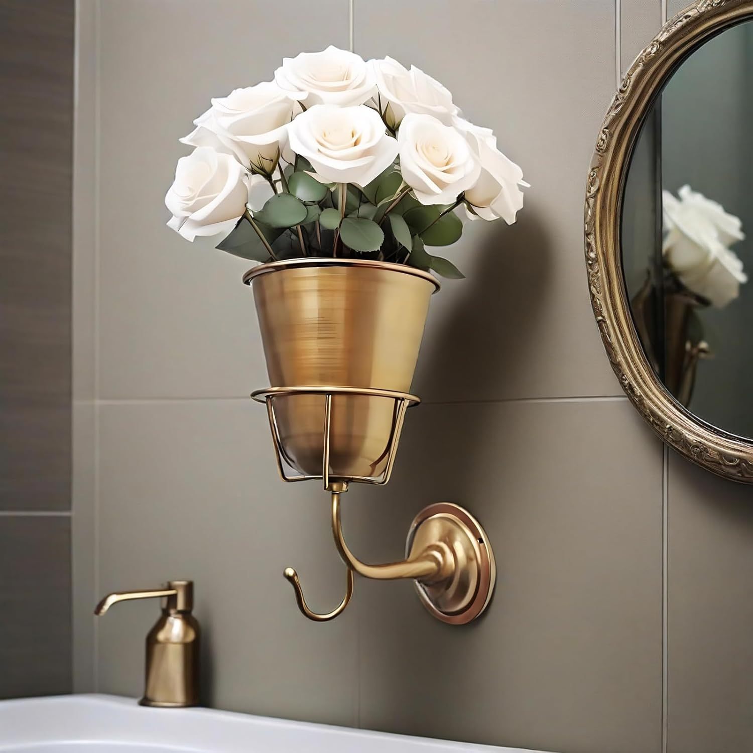 🌲🎁Christmas Gift 50% Off--🌿 The Timeless Brass Wall Planter Hook 