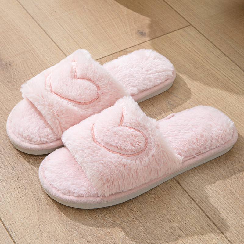 Indoor and Outdoor Cotton Slippers for Couples All-Season Fleece-Lined Slippers