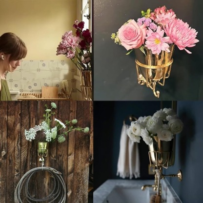 🌲🎁Christmas Gift 50% Off--🌿 The Timeless Brass Wall Planter Hook 