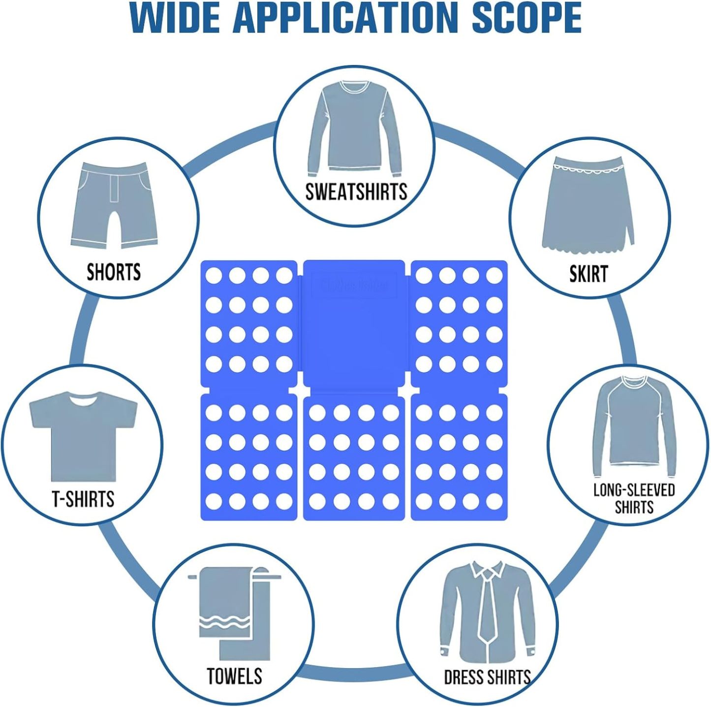 Clothing folding board