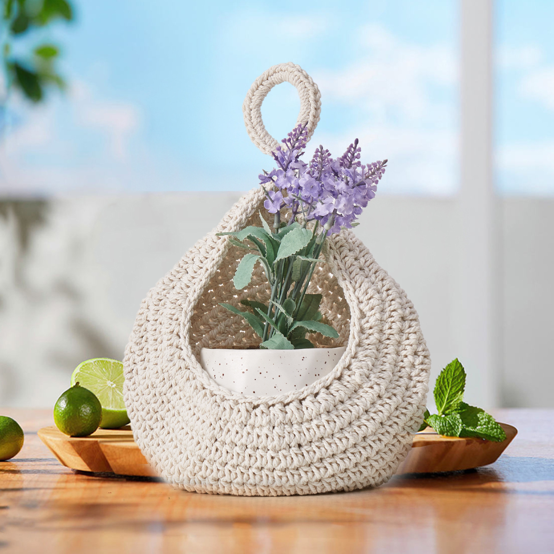 Hand-woven Hanging Storage Basket | Weaving natural textures into your home, elevating storage to an art form