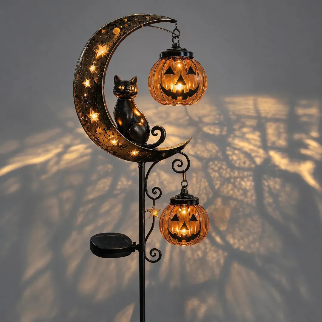 🐈Solar Black Cat Garden Stake Light 🎃 Create a Magical Halloween Glow