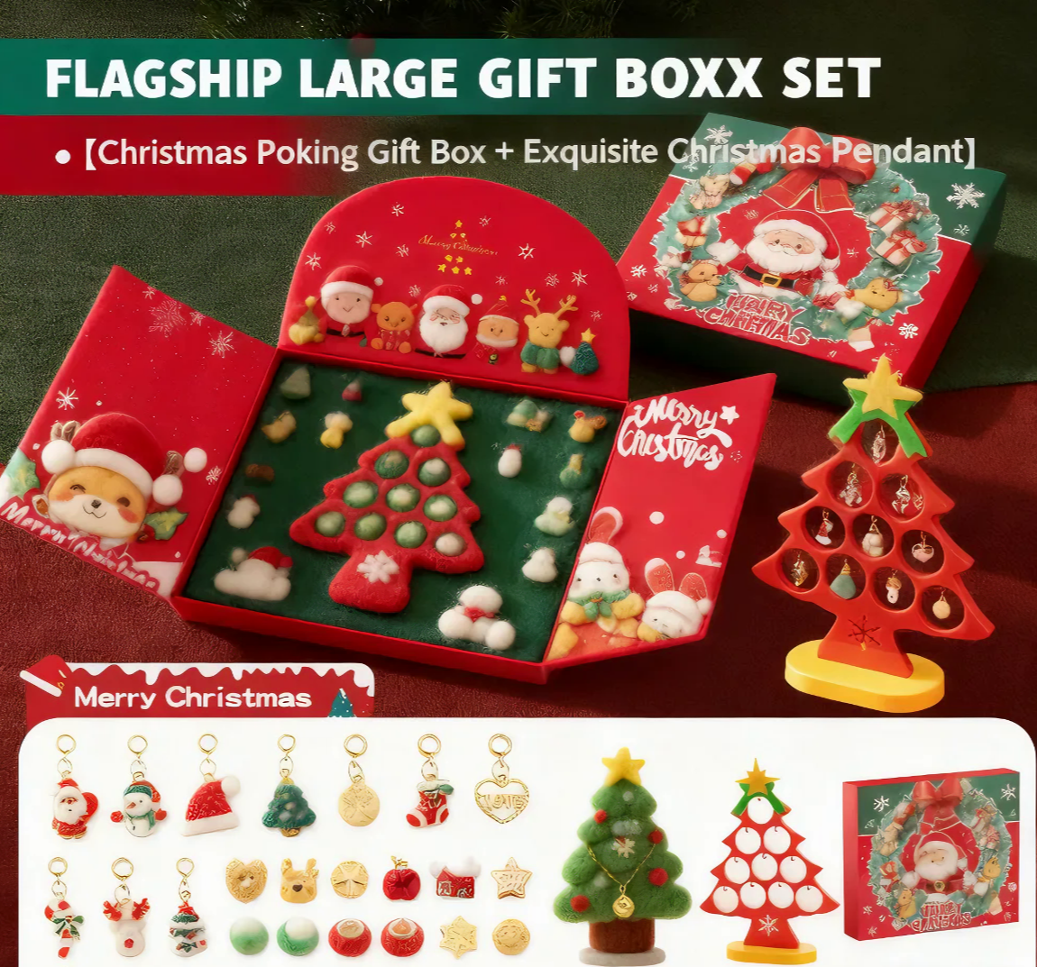 Christmas Bead Pop-Up Gift Box｜Unlock an Immersive Christmas Surprise Experience