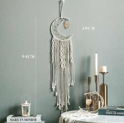 Cotton Rope Dreamcatcher | Nordic Style Wall Decor, Weaving a Touch of Luxury and Poetry into Your Space