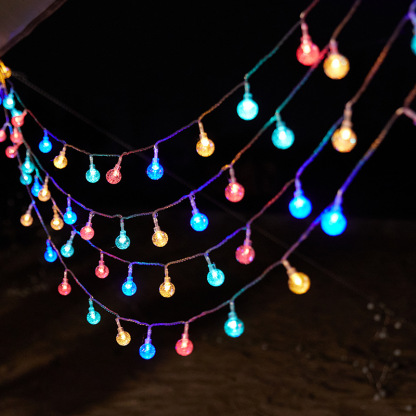 LED fairy lights, star lights, camping mood lights, Christmas outdoor decorative lights