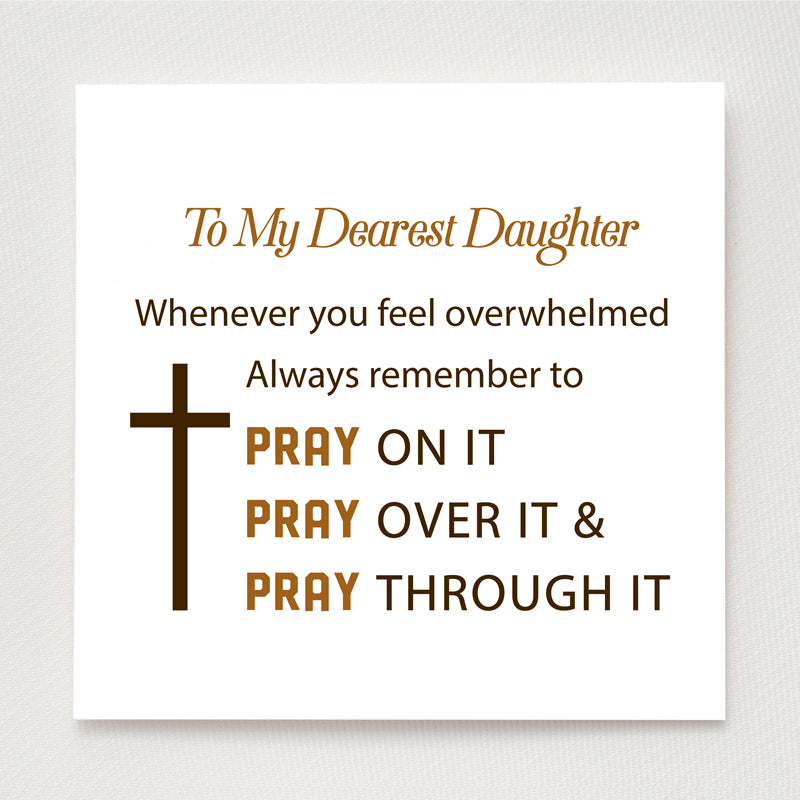 Pray Through It Minimalist Cross Ring