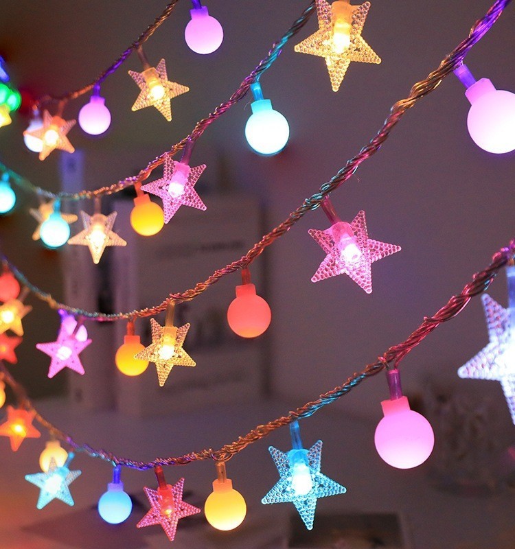 LED fairy lights, star lights, camping mood lights, Christmas outdoor decorative lights