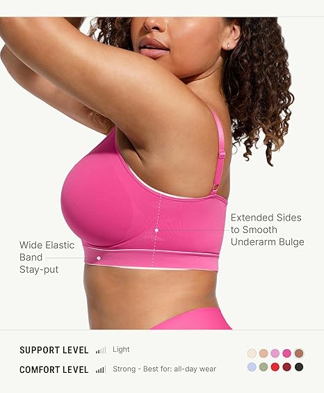 Jiawencolor™ Wire-free seamless support bra