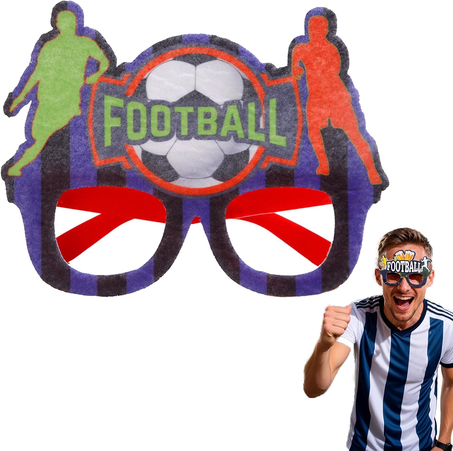 🎁SELLING FAST! 🔥 70K+ SOLD -2026 FIFA World Cup Football Glasses ⚽（🔥BUY 1 GET 1 FREE🔥）