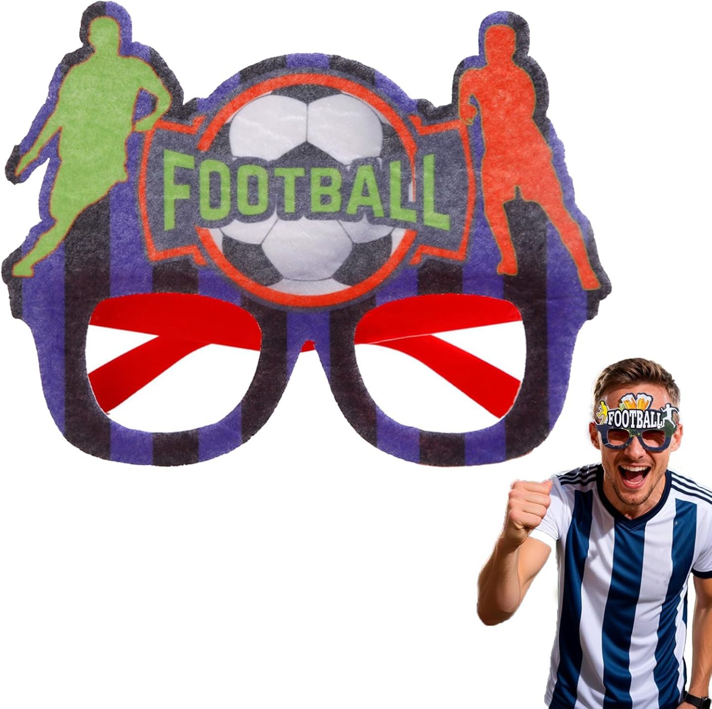 🎁SELLING FAST! 🔥 70K+ SOLD -2026 FIFA World Cup Football Glasses ⚽（🔥BUY 1 GET 1 FREE🔥）