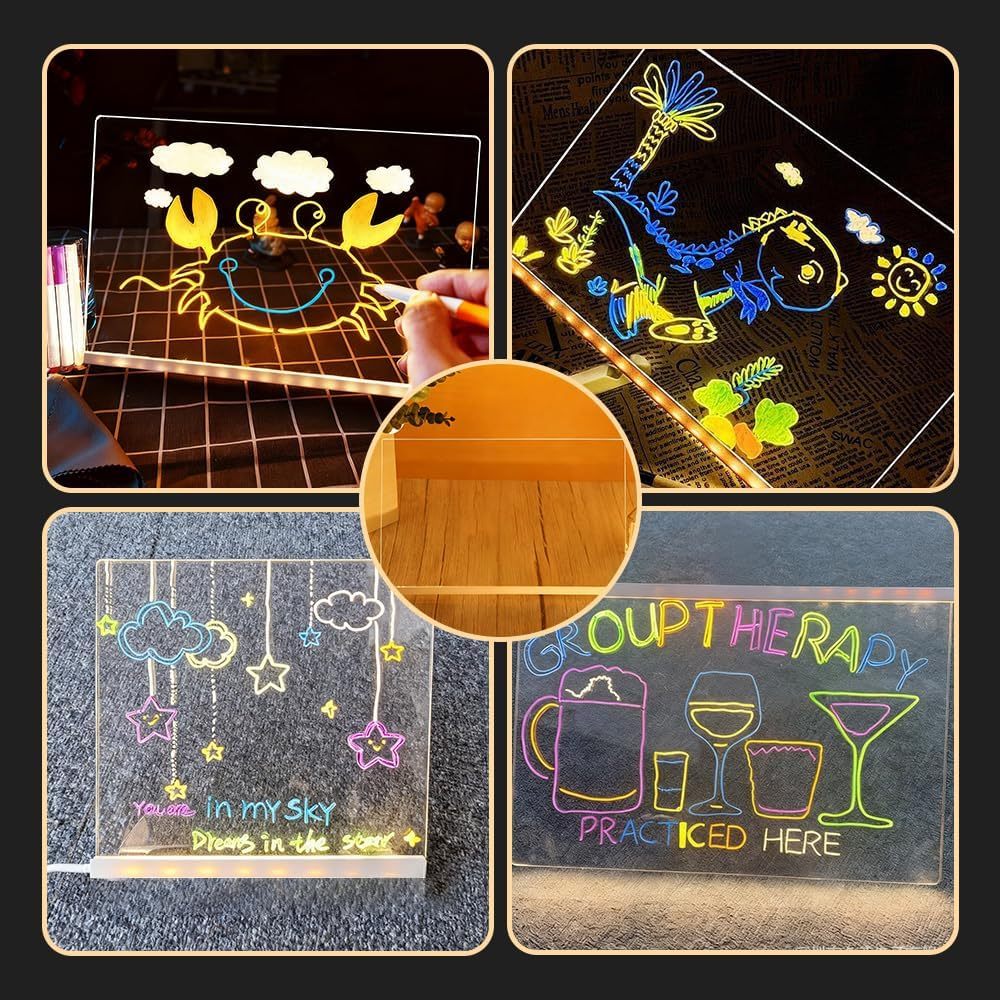 🌲🎁Christmas Gift 50% Off--Acrylic Mini Night Light Message Board