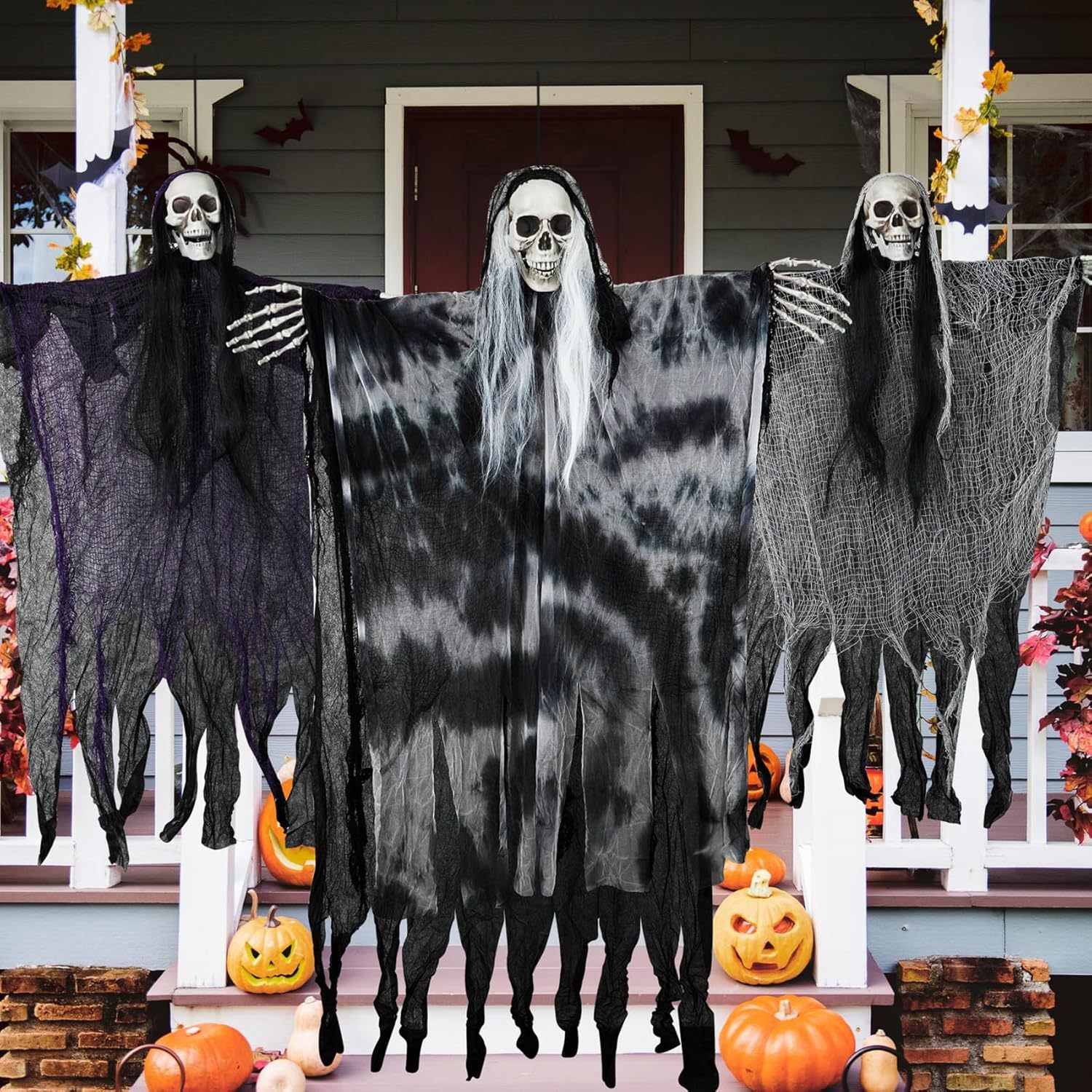 ​​Hanging Skeleton Ghost Decoration​