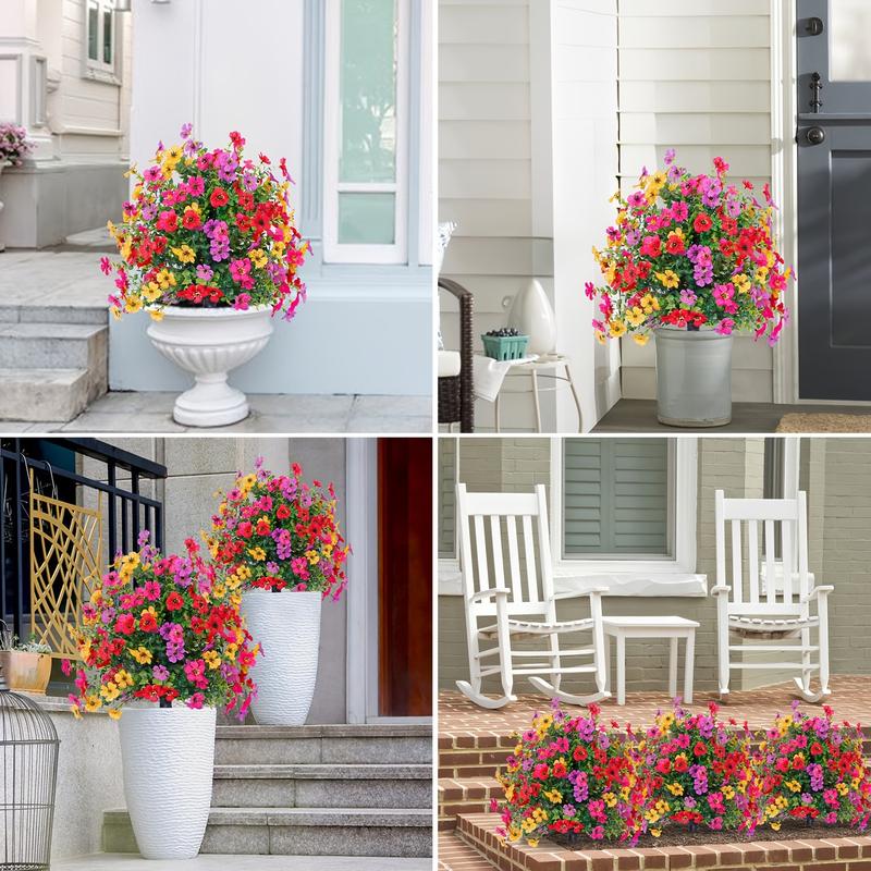 Artificial Outdoor Flower Stake 🌱 | Weatherproof No-Maintenance Blooms