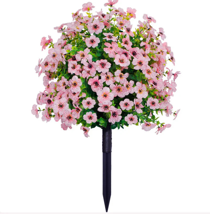 Artificial Outdoor Flower Stake 🌱 | Weatherproof No-Maintenance Blooms