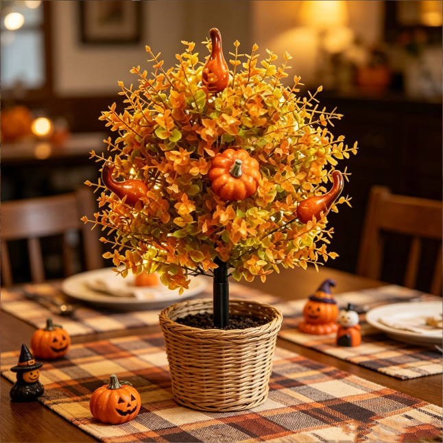 Fall Pumpkin Topiary: Whimsical Harvest Decor 🍂