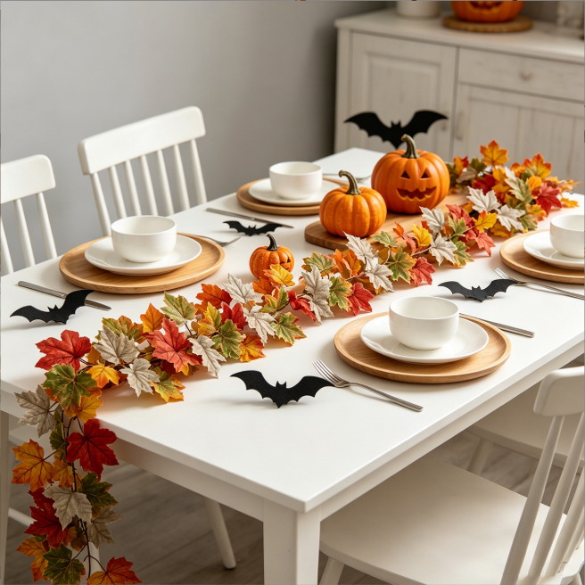 🍂 Luxe Maple Leaf Garland | Timeless Autumn Decor