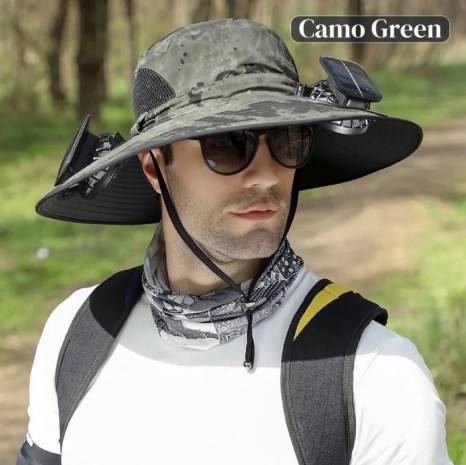 🔥HOT SALE NOW 49% OFF🔥Solar Cooling Sun Hat – Portable Fan Cap
