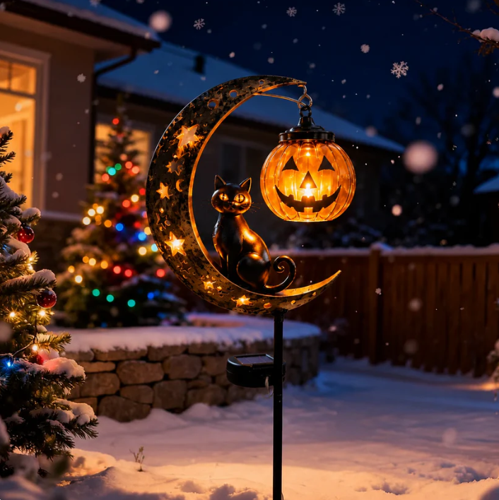 🐈⬛ Solar Black Cat Garden Stake Light 🎃 Create a Magical Halloween Glow