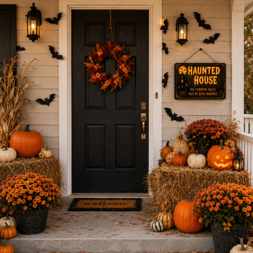 🔥Halloween Early Bird Offer: 50% off 🎃Glowing Handmade Solid Wood Halloween Sign