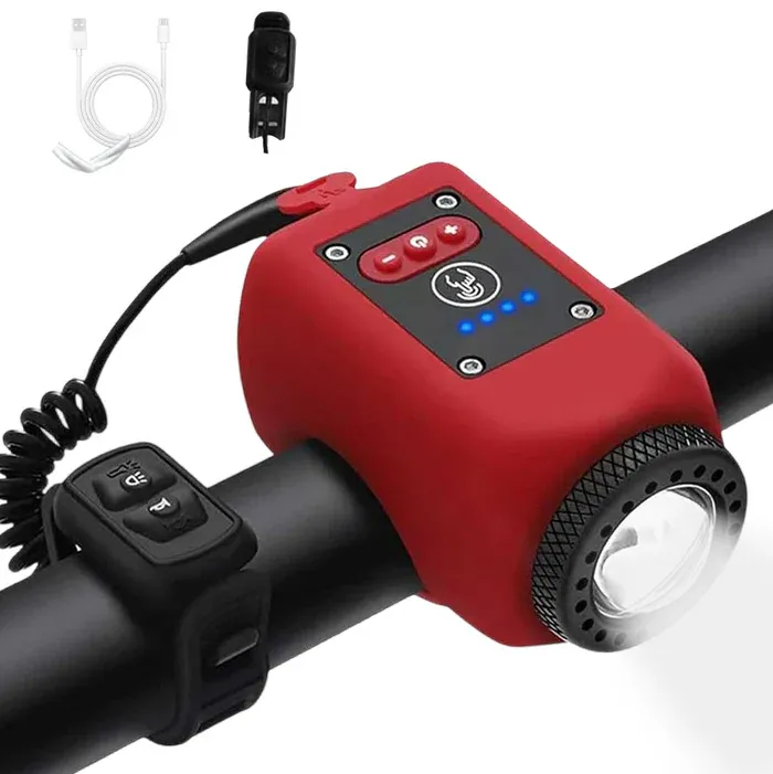 Bike Electronic Horn with Large Range Floodlight