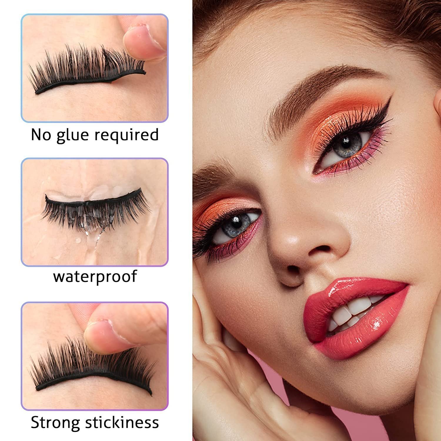 🎁SELLING FAST! 🔥 70K+ SOLD -Reusable Self-Adhesive Eyelashes(🔥BUY 1 GET 1 FREE🔥)