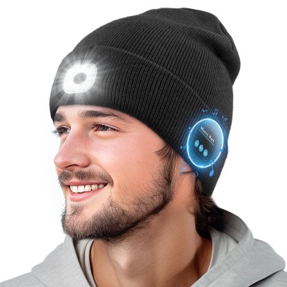 🎄Early Christmas  Sales 49% OFF - 3-in-1 LED Bluetooth Beanie Hat