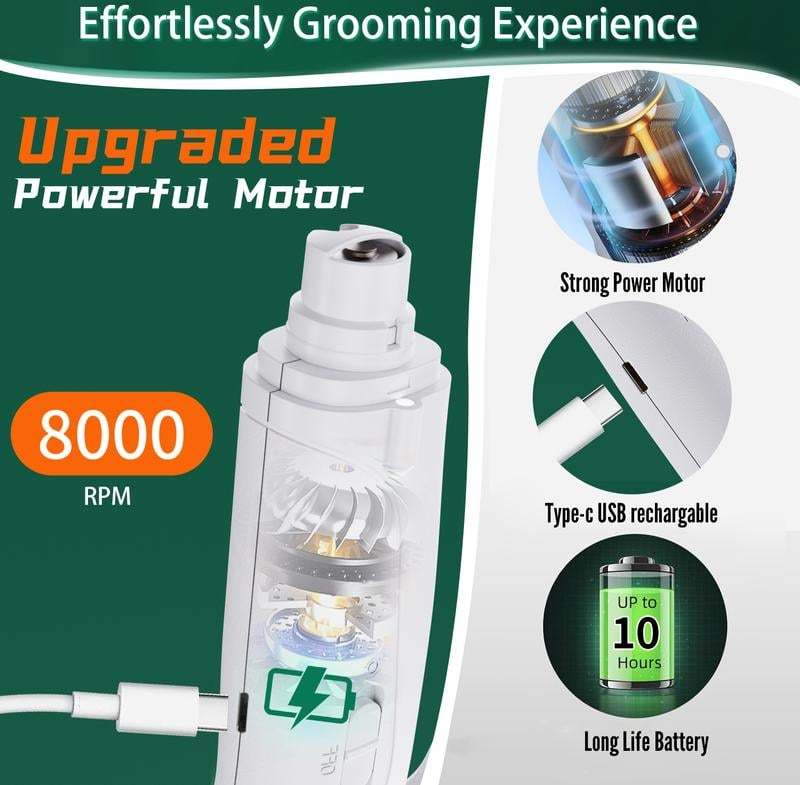 🎁SELLING FAST! 🔥 70K+ SOLD -2-in-1 pet nail polisher, dog nail clipper trimmer