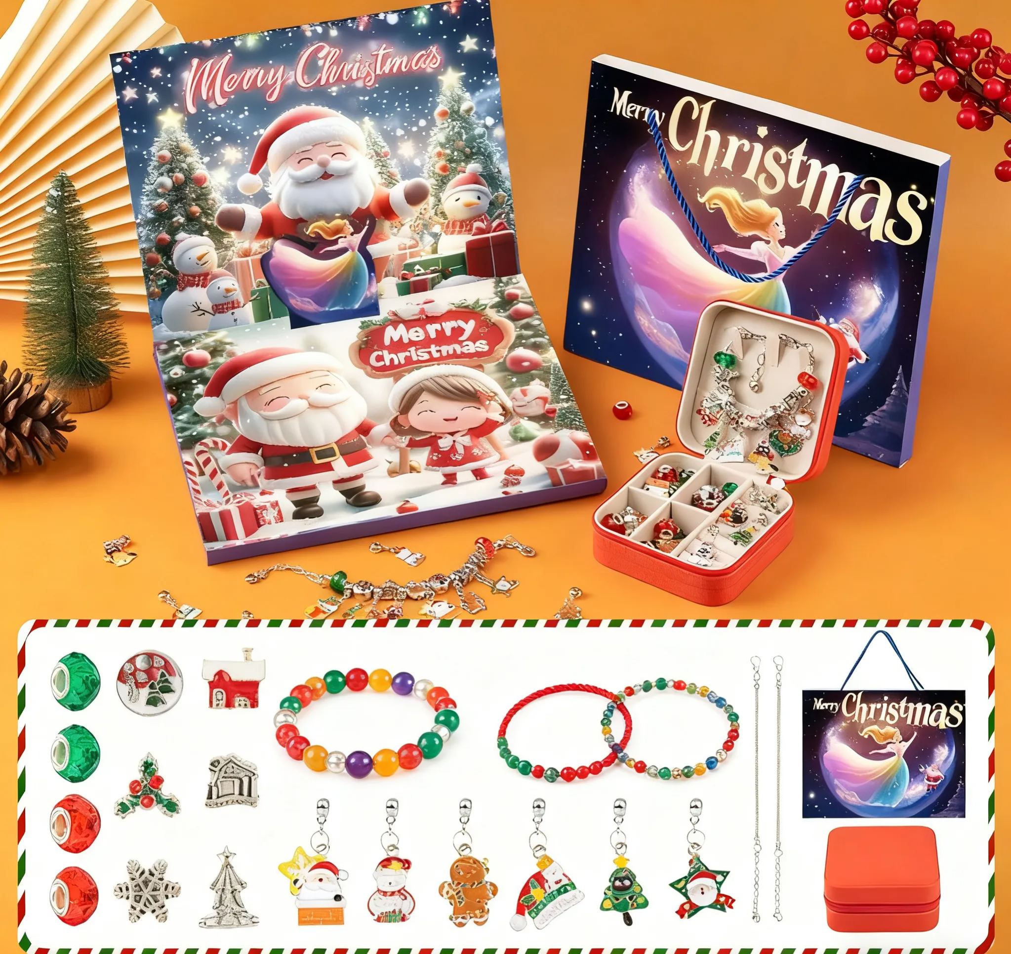 Christmas Bead Pop-Up Gift Box｜Unlock an Immersive Christmas Surprise Experience