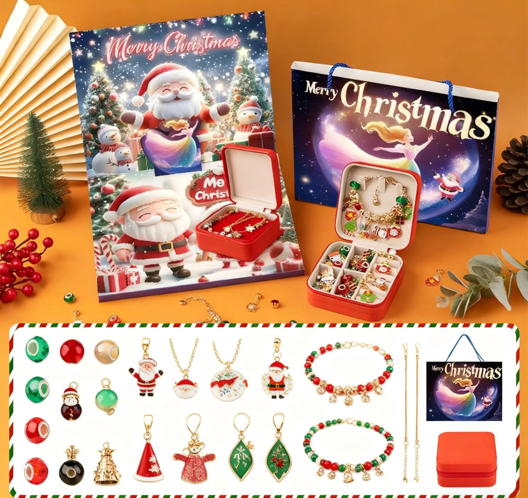 Christmas Bead Pop-Up Gift Box｜Unlock an Immersive Christmas Surprise Experience