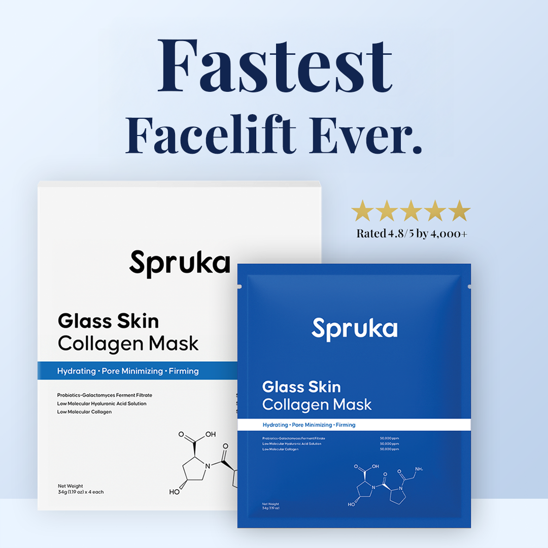 Spruka® Glass Skin Collagen Mask