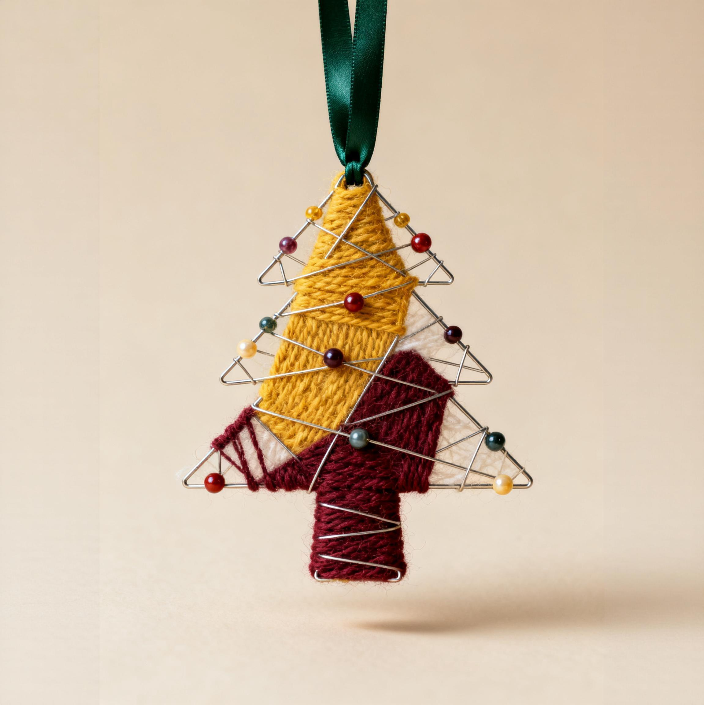 Cozy Yarn Tree Ornament