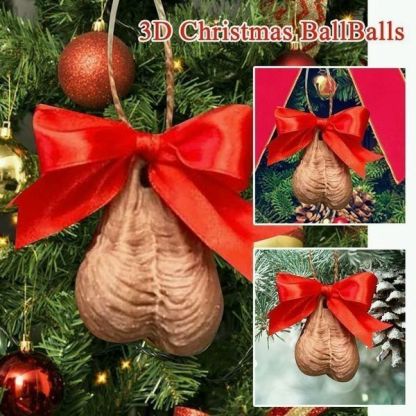 🤣Funny 3D Christmas Ball Ball Decoration Pendant