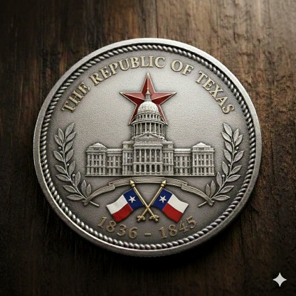 Republic of Texas Commemorative Coin - The Lone Star Spirit 🇺🇸⭐