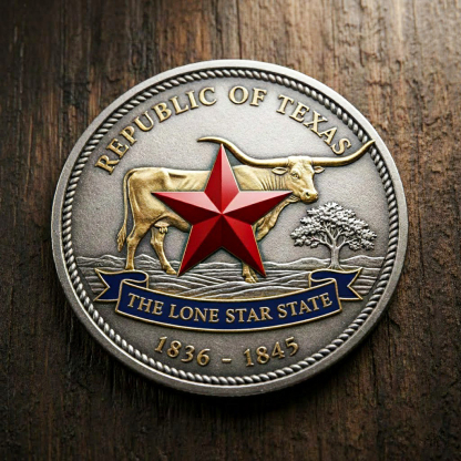 Republic of Texas Commemorative Coin - The Lone Star Spirit 🇺🇸⭐