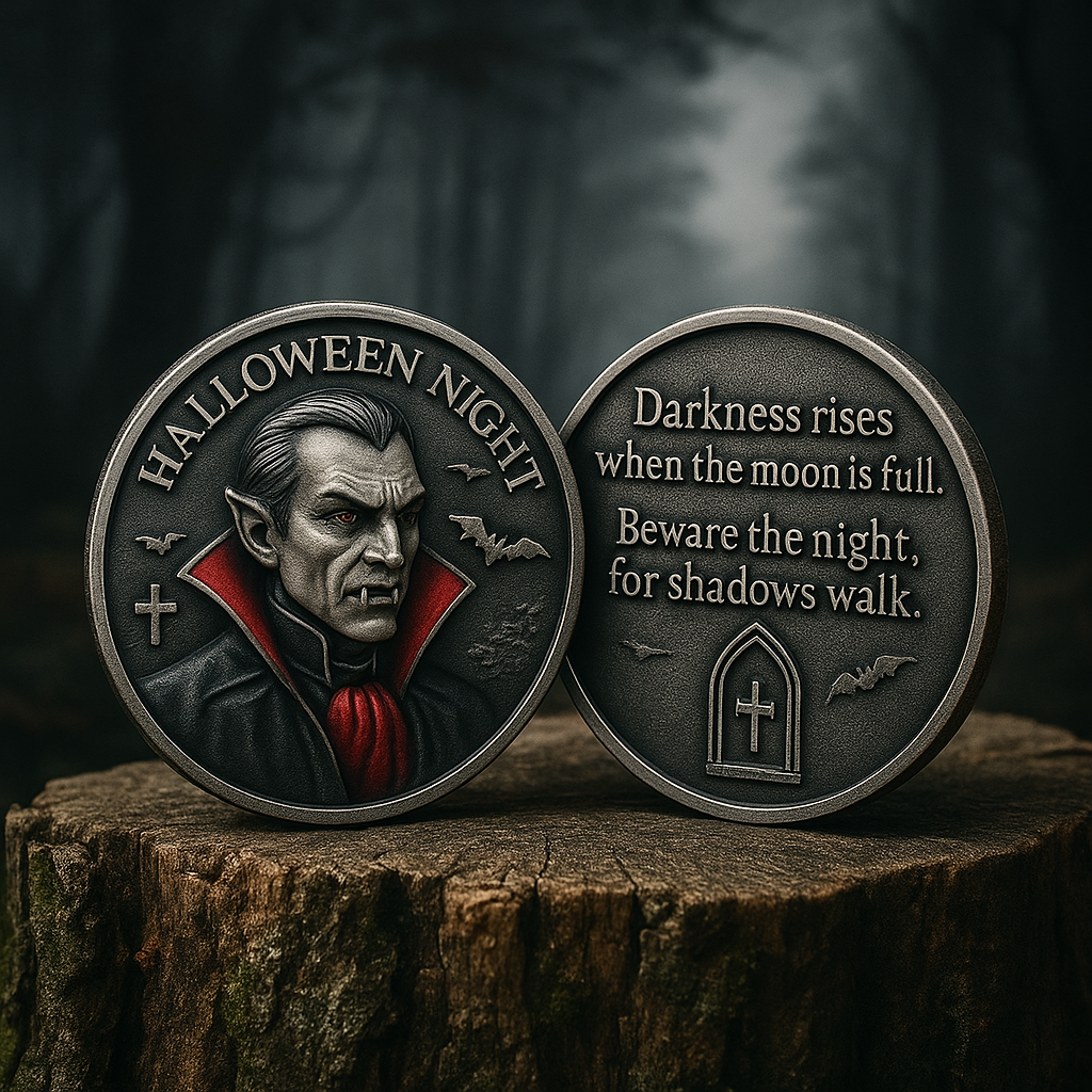 Halloween Vampire Coin