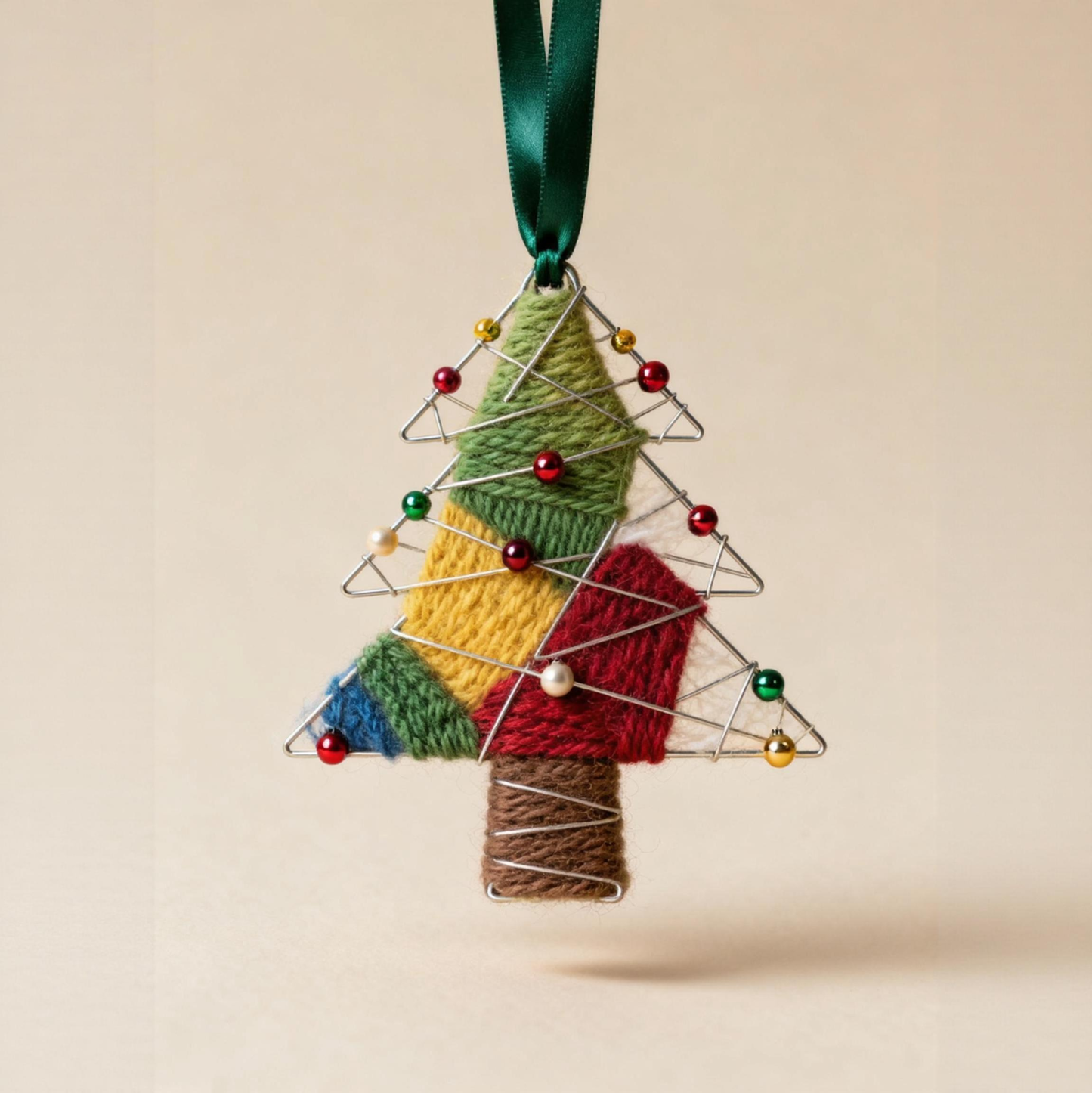 Cozy Yarn Tree Ornament