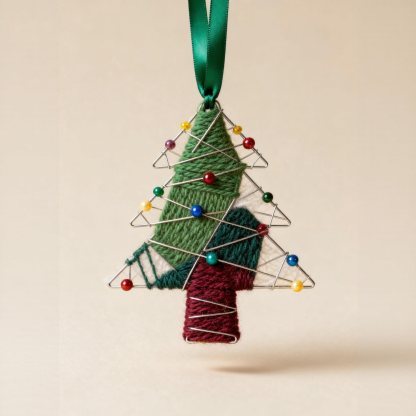 Cozy Yarn Tree Ornament