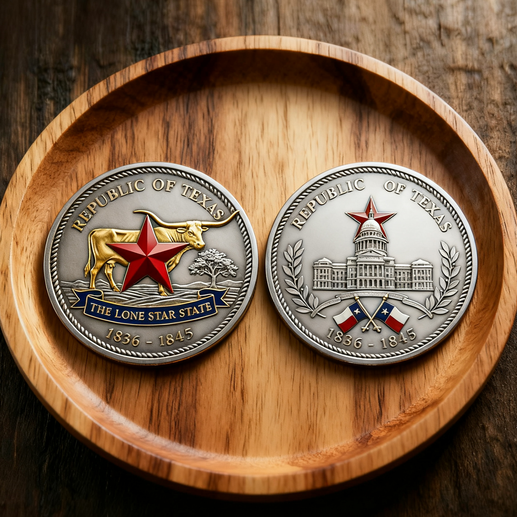 Republic of Texas Commemorative Coin - The Lone Star Spirit 🇺🇸⭐