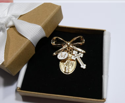 Virgin Mary Protection Pin