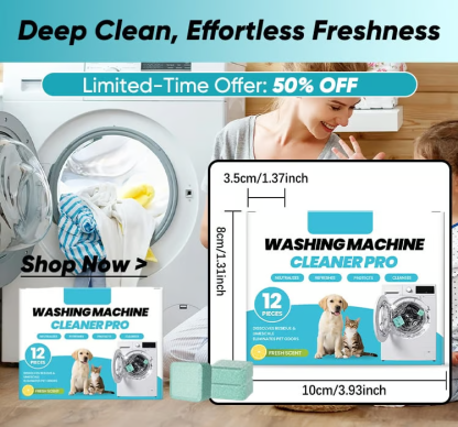 Washing Machine Cleaner Tablets for Pet Owners