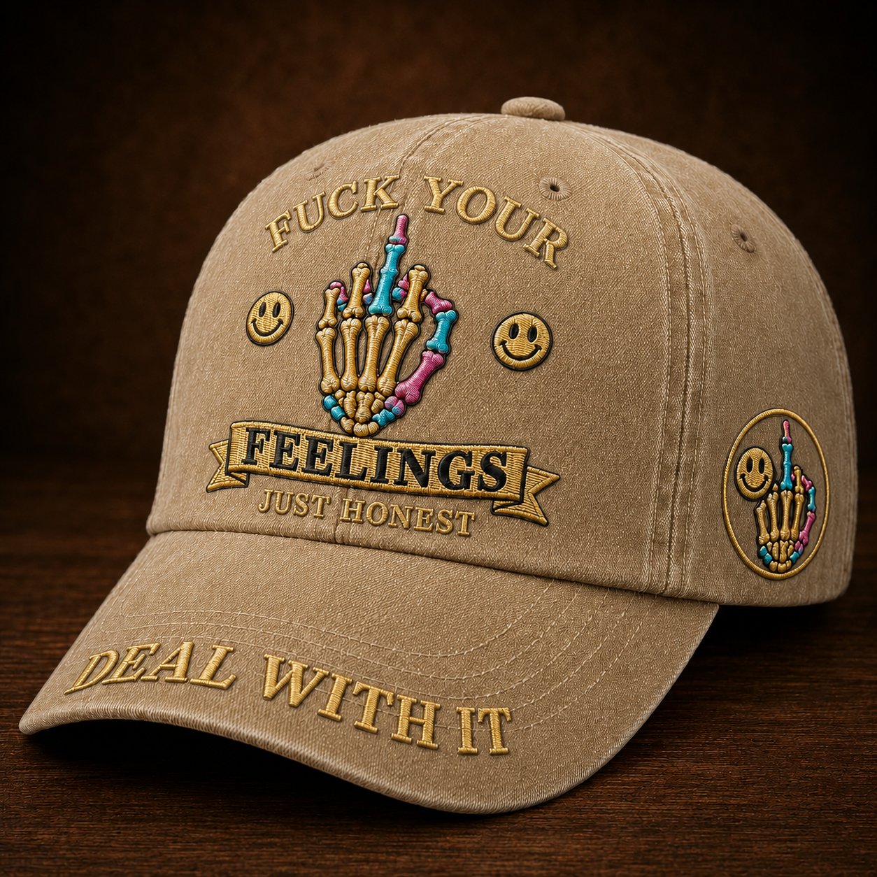 FXXK YOUR FEELINGS Cap🎁Free Double-Sided Honor Coin With Every Cap Purchase🔥Buy 2 Get 1 Free🔥