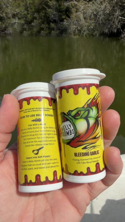 🔥 Belly Bombs Bleeding Garlic-Triple Action Bubble Blood Fishing Attractant 🩸