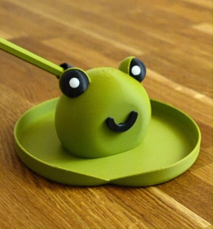 🐸Cute Frog Desk Organizer —— 😃😞A Fun Little Desk Buddy That Changes Expression