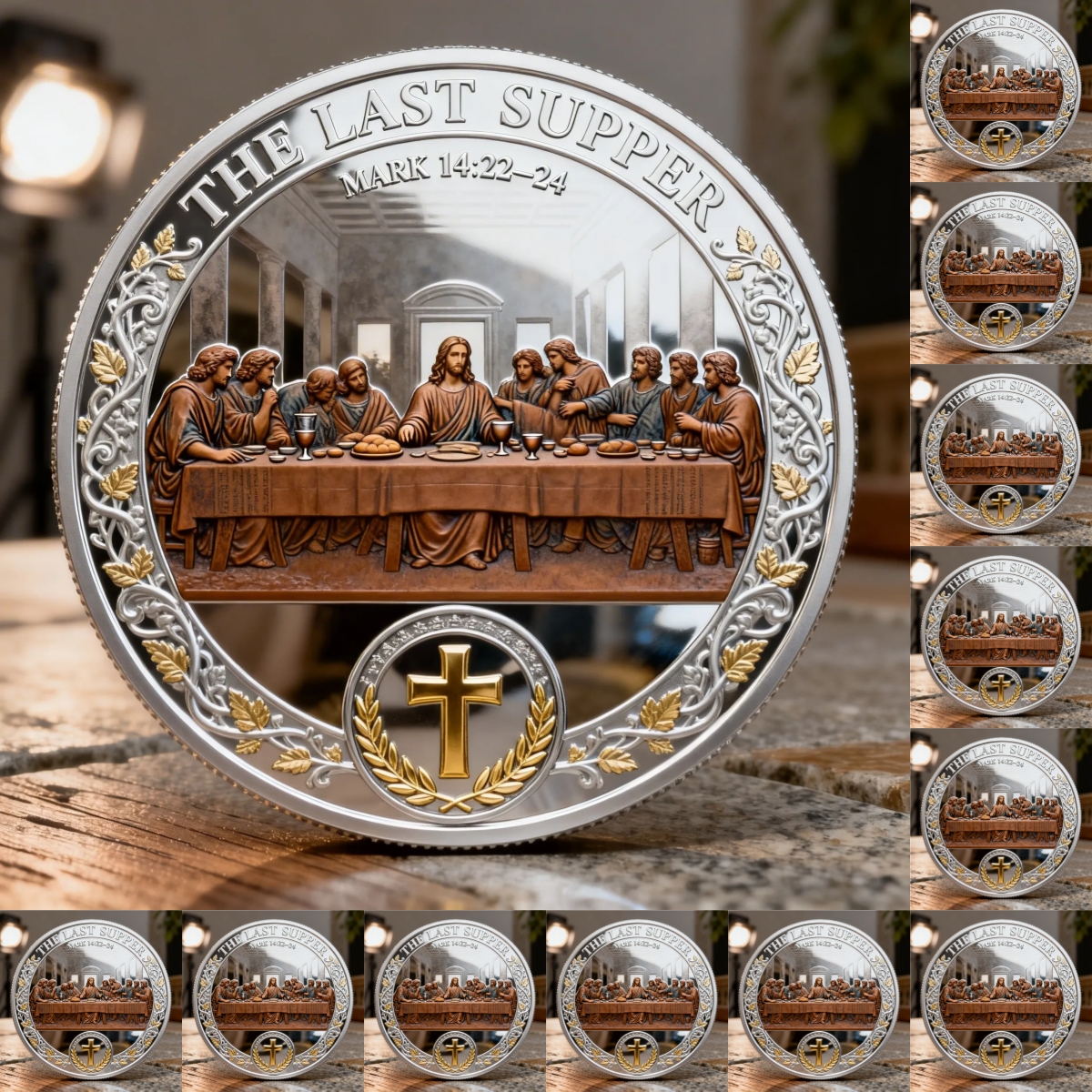 ❤Last Day 60% OFF - ✝️ The Last Supper Christian Commemorative Coin