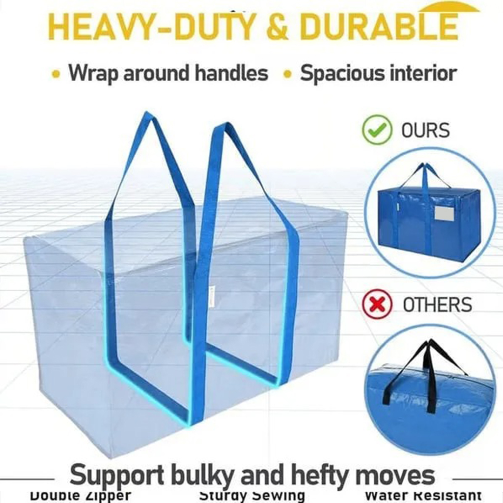 🎁Only $9.99 Last Day Promotion!24 Gallon Extra Large Heavy Duty Foldable Moving Bags