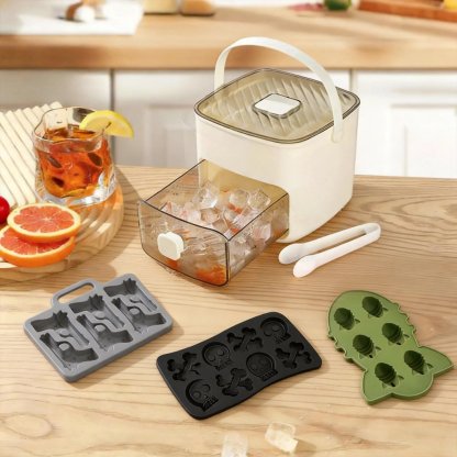 2-in-1 Large Capacity Ice Maker & Storage Bin Set 🧊(More fun and better than it looks on video✨)