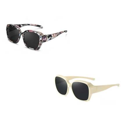 🎉LAST DAY - BUY 1 GET 1 FREE😎2026 New Polarized UV400 Protection Trendy Round Cat-eye Sunglasses 🕶️