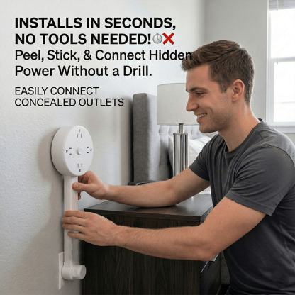 🔌 Extendable Power Outlet – Reach Power Anywhere, Instantly