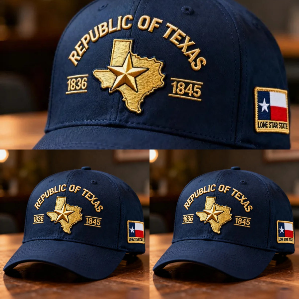 Republic of Texas Embroidered Hat, 🔥Buy 2 FREE SHIPPING ＆ Buy 2 Get 1 Free🔥