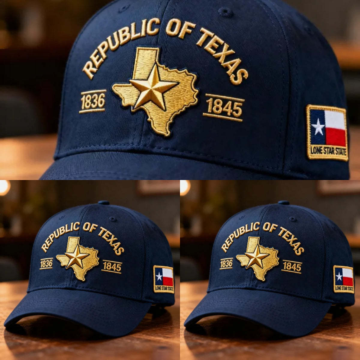Republic of Texas Embroidered Hat, 🔥Buy 2 FREE SHIPPING ＆ Buy 2 Get 1 Free🔥